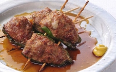 肉詰ピーマン照り醤油焼き
