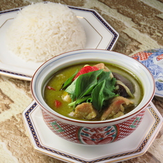 グリーンカレー（ライス付き）の写真