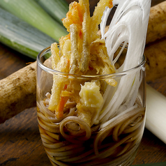 ごぼう天そばパフェ