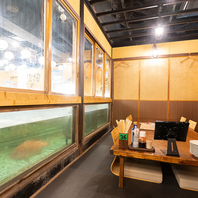 【大人気の水槽個室】