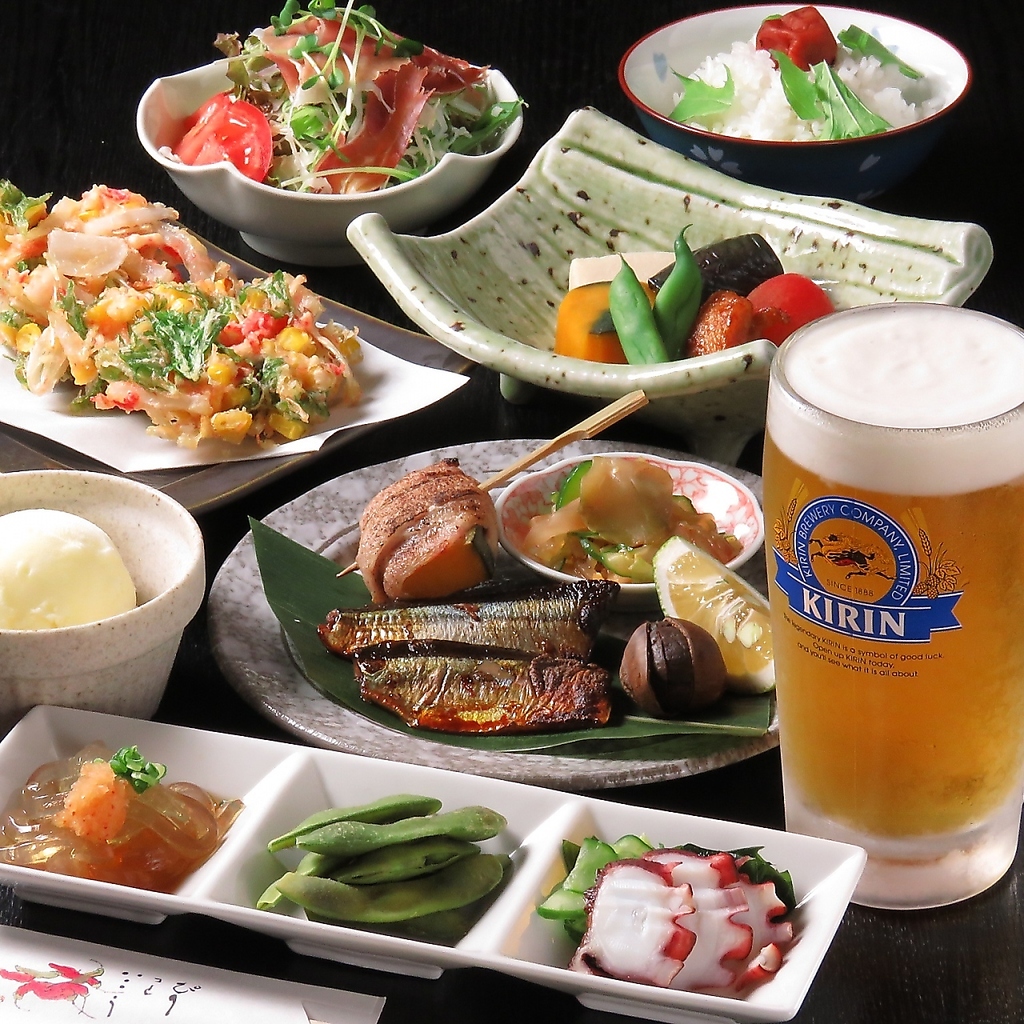 飲み放題付きコースは4500円～♪歓送迎会や各種宴会に是非ご利用ください♪