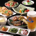 飲み放題付きコースは4500円～♪歓送迎会や各種宴会に是非ご利用ください♪