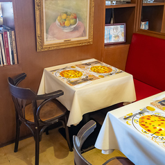 大切な2人の時間、家族の時間にぴったりのテーブル席です