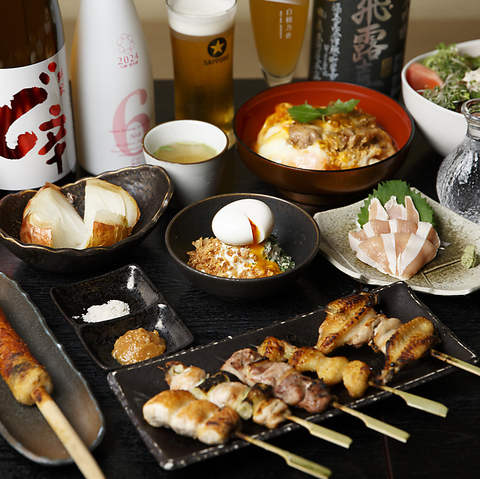 錦糸町/秋田県比内町産比内地鶏/焼き鳥/鍋/デート/歓送迎会/宴会/接待/飲み放題/個室