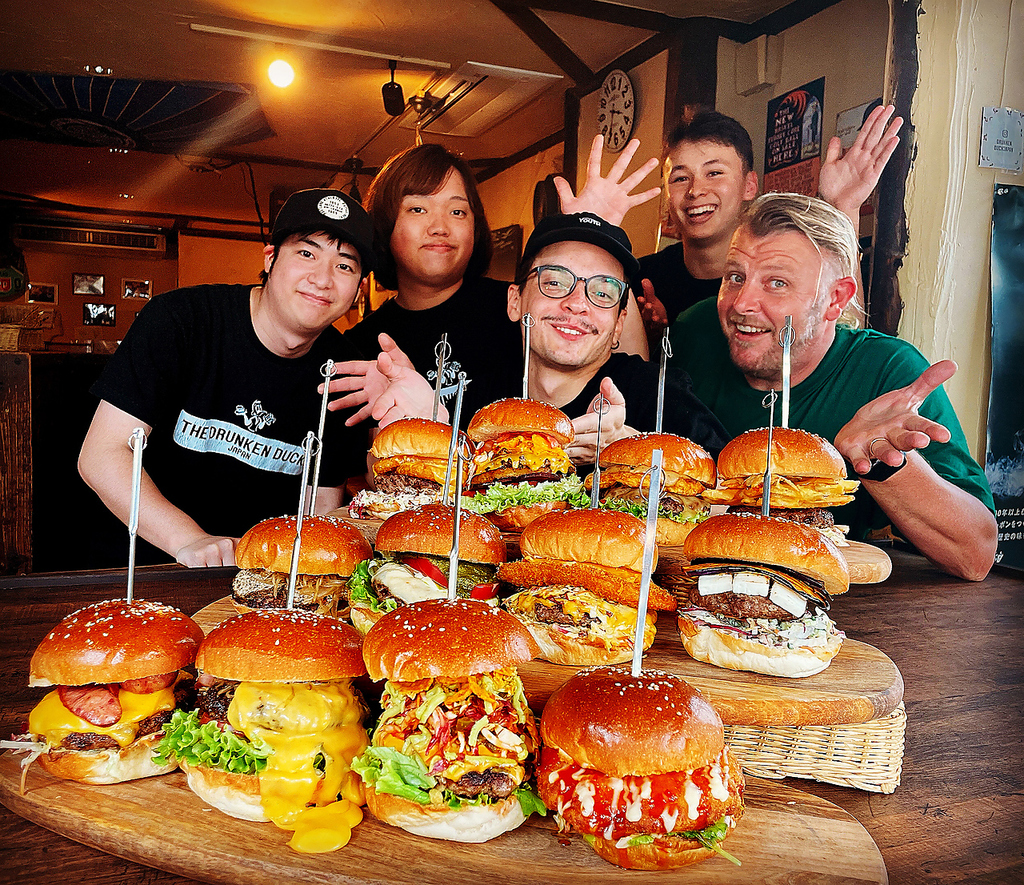 当店自慢のハンバーガー