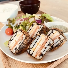 しゃきしゃきレンコンの明太チーズ磯辺揚げセット