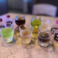 ショットの種類を豊富にご用意しております！