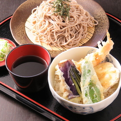 【ランチメニュー】ミニ天丼セット