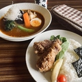 料理メニュー写真 【1２月限定】フライドチキンと彩り野菜のスープカレー