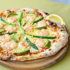 ガーリックシュリンプピザ