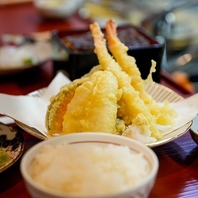 うなぎが苦手な方にも天ぷらなどの定食をご用意してます