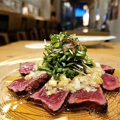 牛ハツのねぎ塩タタキ