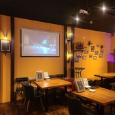 大画面プロジェクター完備!!スポーツ観戦にも◎