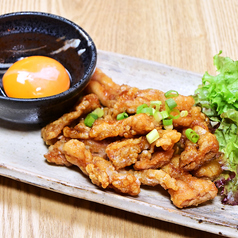 せせりのから揚げ～自家製タレと卵黄で～