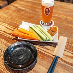 野菜スティック　にんにくみそ添え