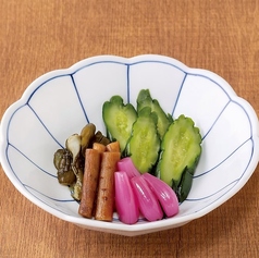 郡司さん家の漬物盛り合わせ