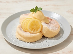 奇跡のパンケーキ　3種のレモンとレアチーズ3KINDS OF LEMON  AND RARE CHEESE