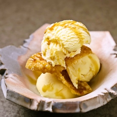 餃子皮のミルフィーユアイス