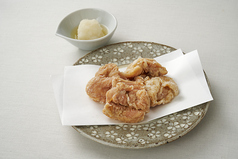 昆布だしの鶏唐揚げ　だいだい塩ポン酢