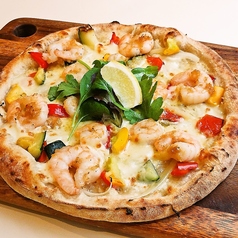【期間限定】プリプリ海老と夏野菜のガーリックシュリンプPIZZA