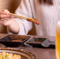 黒毛和牛カルビやホルモンを楽しめるお得なコース◎