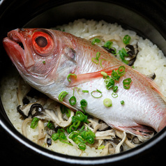 のどぐろと舞茸の土鍋ご飯