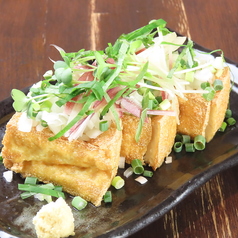 薬味たっぷり厚揚げ豆腐