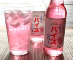 ウーロン・お茶・レモン・梅干し・カルピス・オレンジ