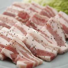 【サムギョプサル】厳選された鹿児島産の豚肉 の写真
