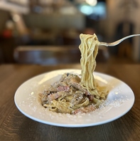 当店のパスタは全てもちもちの生パスタを使用。