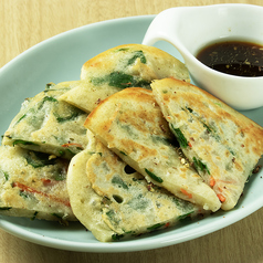 山椒の効いたニラチヂミ