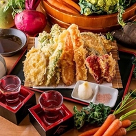 【弥平名物】三浦直送の新鮮野菜をサクサク天ぷらで！