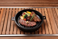 【コンビグリル】BBQスペアリブ&ビーフステーキ