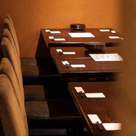 幅広いシーンで使える個室多数。