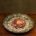 料理メニュー写真&nbsp;黒トリュフ×国産牛のタルタルユッケ