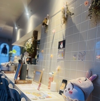 優しさと可愛らしさを兼ね備えた店内