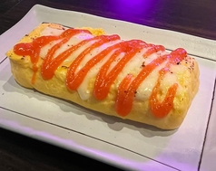 明太チーズのだし巻き卵