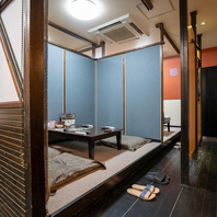 ゆったりくつろぐ和空間で人心地…♪宴会利用にも◎