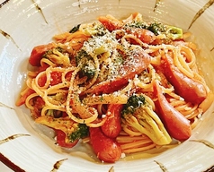 ナポリタン風トマトソースパスタ