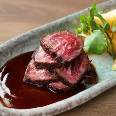 富山牛のステーキ