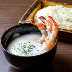 温 エビクリームのつけそうめん