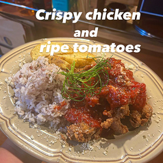 クリスピーチキンと完熟トマト