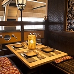 落ち着いた和モダン空間でゆったりと寛げる掘り炬燵♪2名様用のお席もご用意しております！