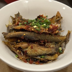 燻製ワカサギのトウチ蒸し