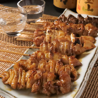 こだわりの備長炭焼きの『遠州美味鶏』の焼き鳥が自慢
