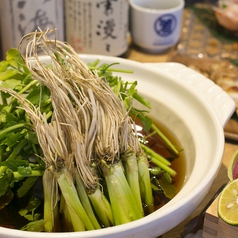 【鍋物】おはしのせり鍋　葱間仕立て