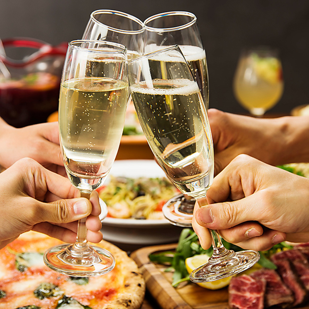 各種ご宴会ご予約受付中！飲み放題付きのイタリアンコースも多数ご用意◎お気軽にお問合せください♪