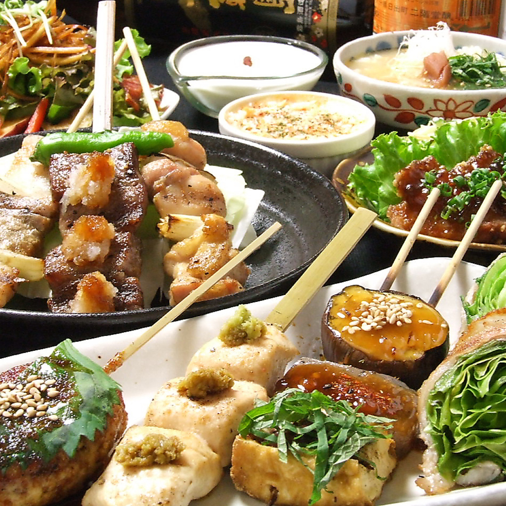 飲み放題付き3500円コースの一部。〆はご飯ものかデザートが選べます。