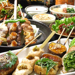 飲み放題付き3500円コースの一部。〆はご飯ものかデザートが選べます。