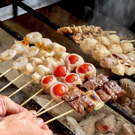 素材の味をいかしながら1本1本丁寧に焼き上げます